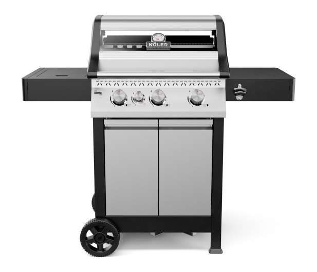 KOLER Grill ogrodowy COMPACT srebrny - 1529494 - zdjęcie